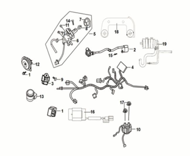Wire harness Sym Crox 50 E5