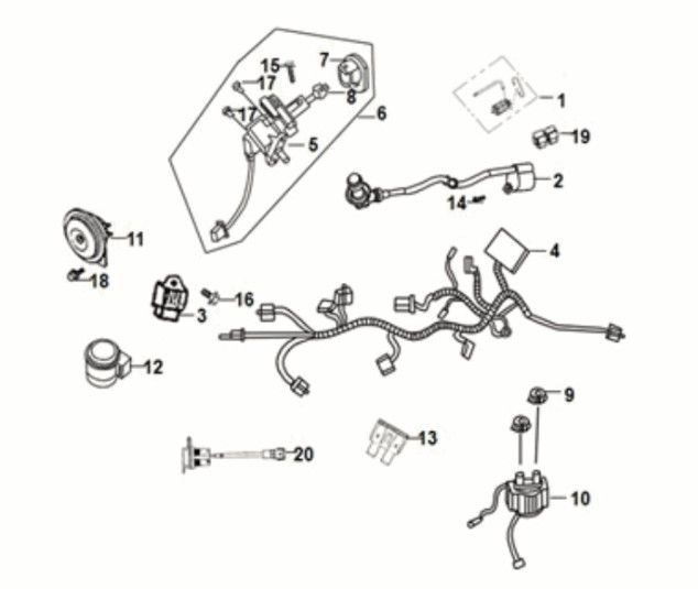 Kabelbaum Sym Jet 14 50I E5