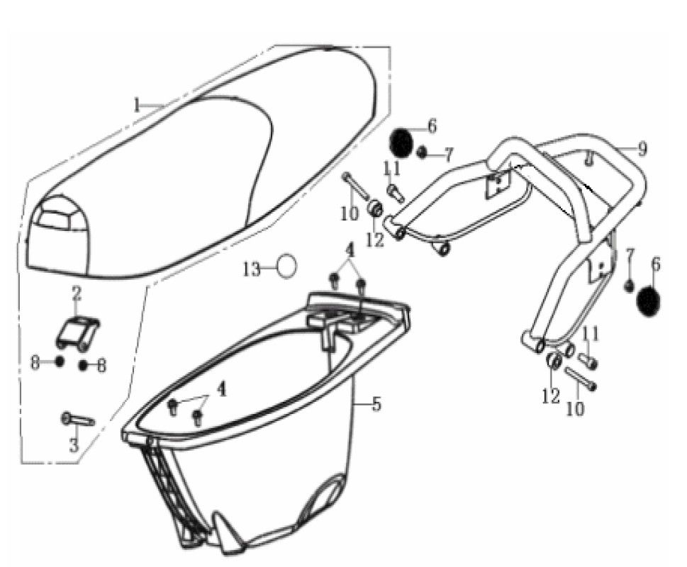 Sattel Buddybak Generic Cracker blau 2010 2-Takt