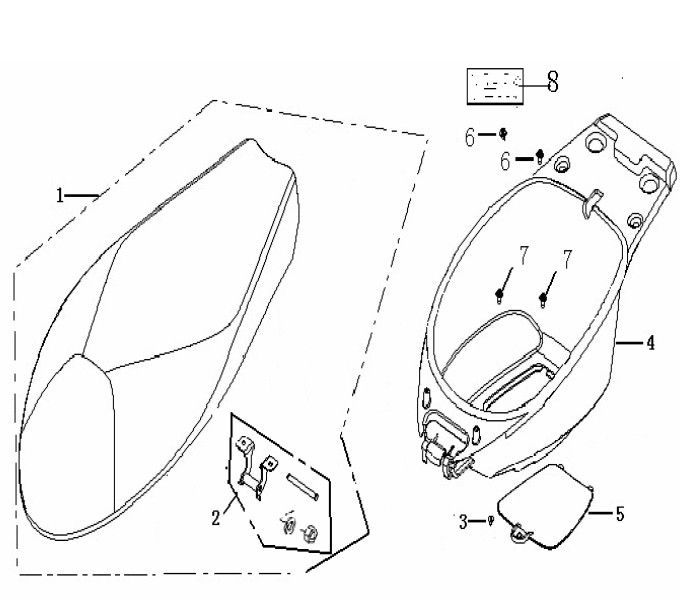 Sattel Buddybak Generic Ideo blau 2007 2-Takt 25