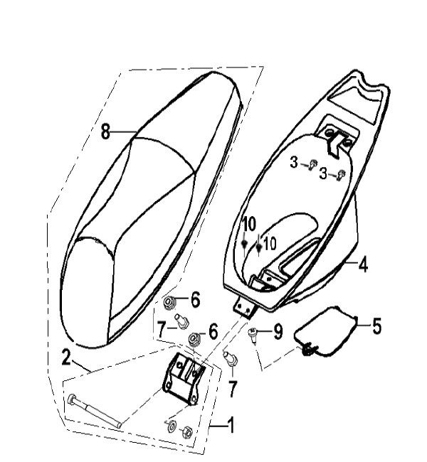 Sattel Buddybak Generic Xor Williams 2009 2-Takt