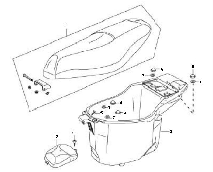 Sattel Buddybak Sachs 49er 4-Takt
