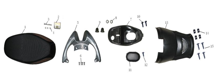 Sattel Buddy Schaufel Turbo Cx-50 4-Takt