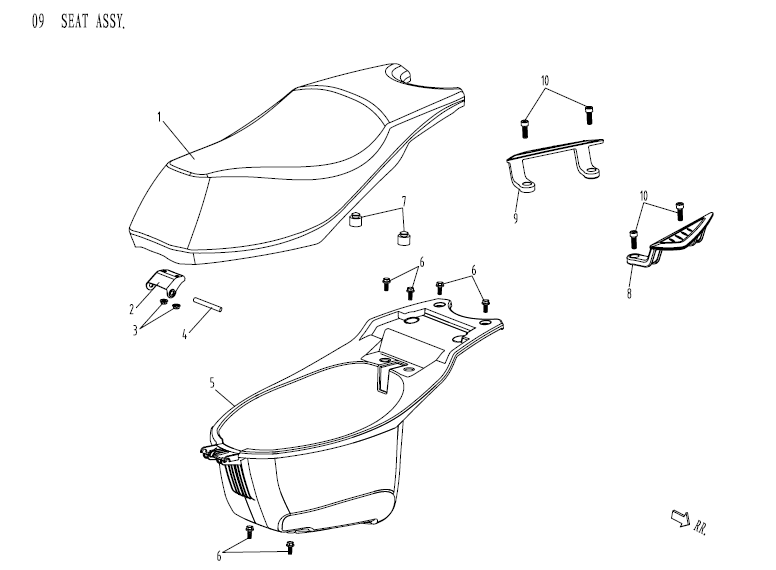 Sattel Buddybak AGM Venom weiß