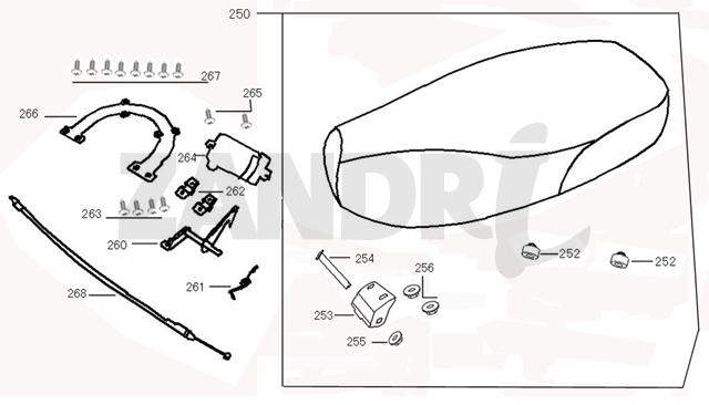 Sattel SitzbakSantini Capri schwarz
