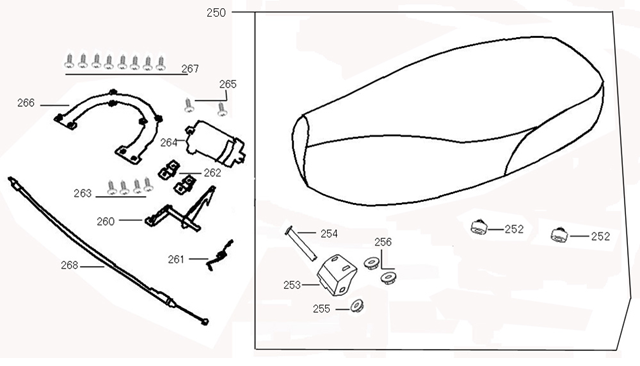 Sattel Buddyseat BTC Riva