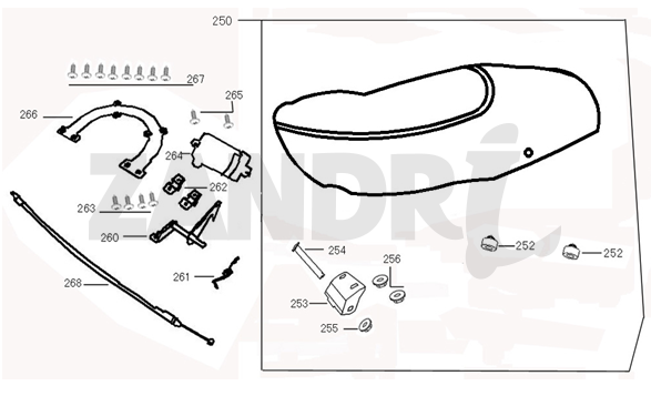 Sattel-Buddyseat BTC Riva Sport bronze