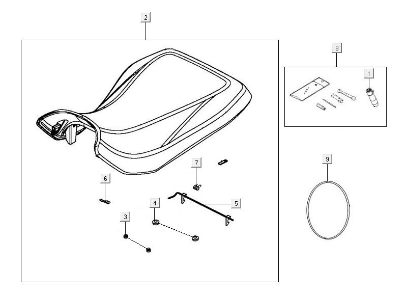 Sattel Kymco MXU 500