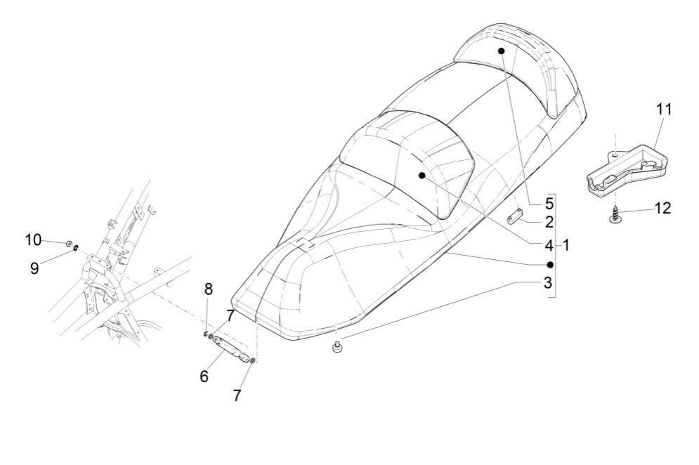 Piaggio MP3 300 ie E4 LT Business-Sattel — SPORT NOABS-ABS 2016—2018 (EMEA)