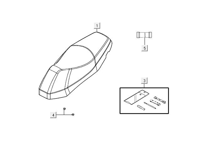 Sattel AGILITY 16+ 4T 125 Mattes Metallic-Silber