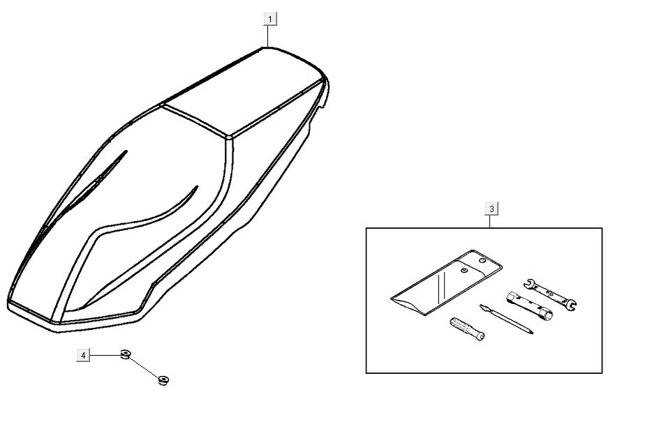 Sattel AGILITY 16+ 4T 200i Matt Metallic Hellblau