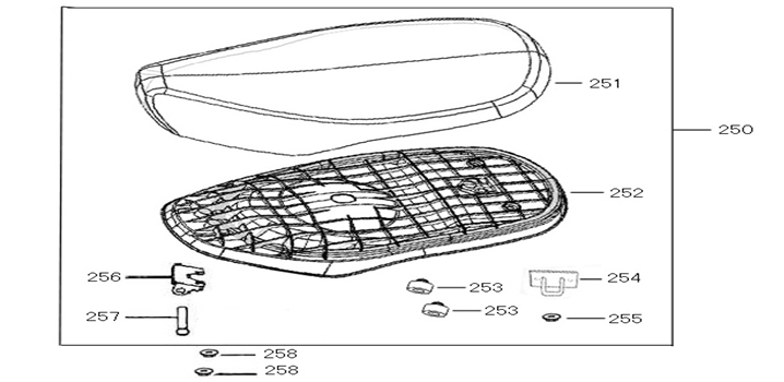 Sattel AGM Star50 weiß