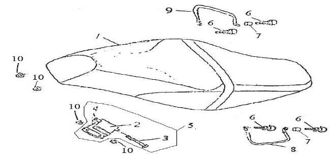 Sattel China GT blau