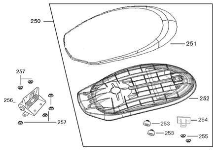 Sattel China Joy anthrazit mattiert