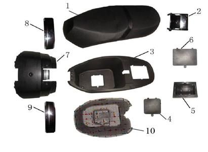 Sattel China LX anthrazit