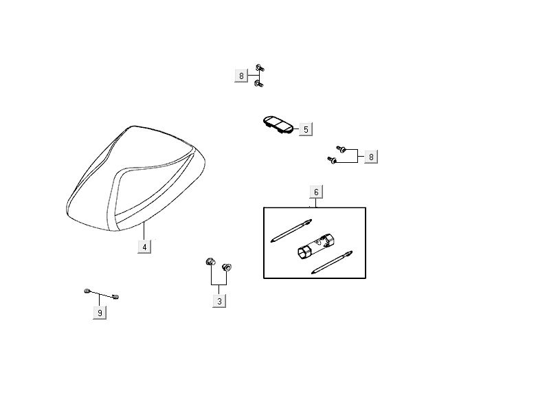 Sattel Kymco Delivery 4-Takt schwarz
