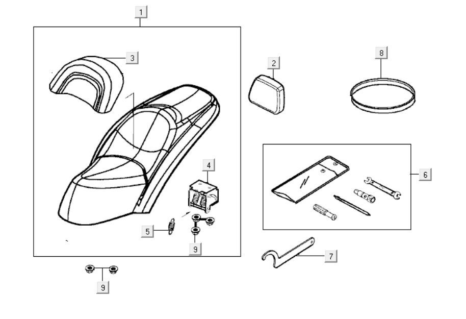 Sattel Kymco Grand Dink 250cc