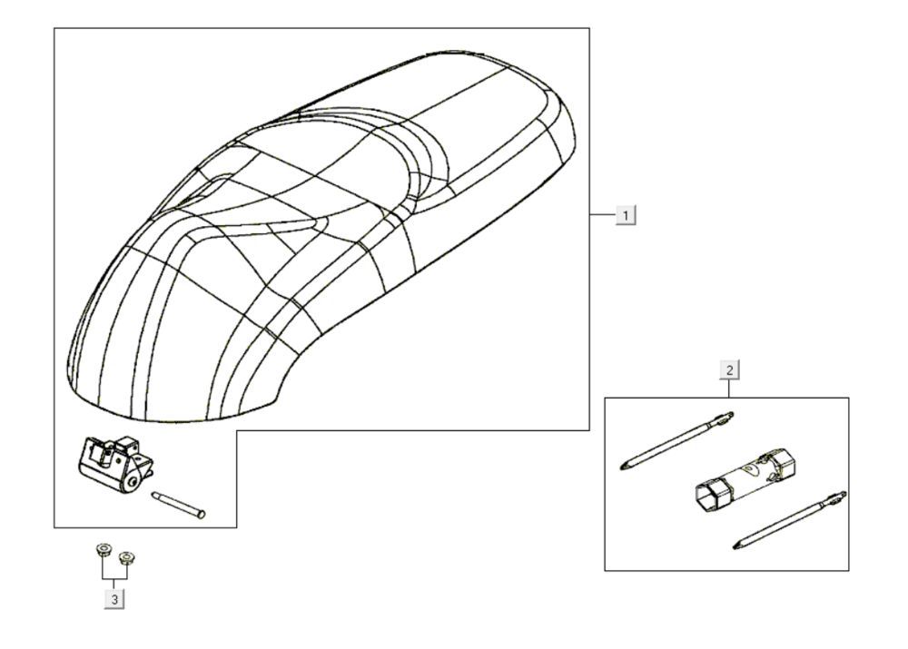 Sattel Kymco Like 200i Schwarz