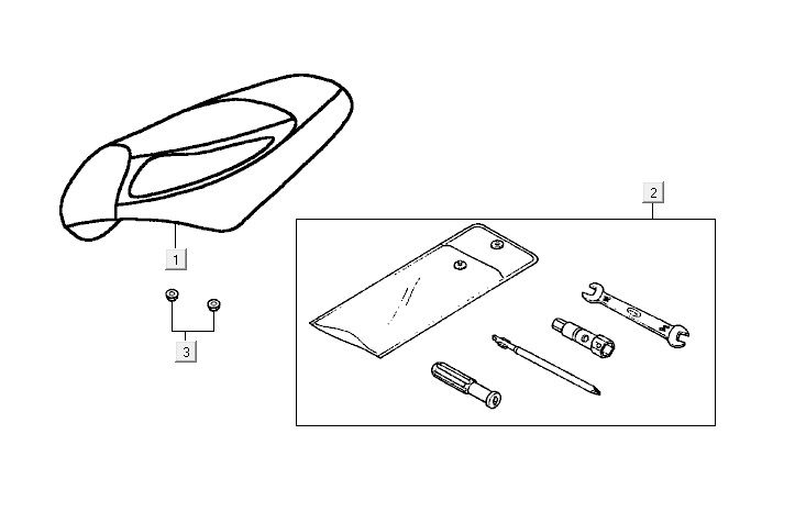 Sattel Kymco Vitality 4t ac anthrazit