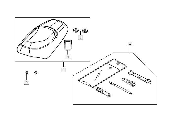 Sattel Kymco Yup 2t AC klassisch grün