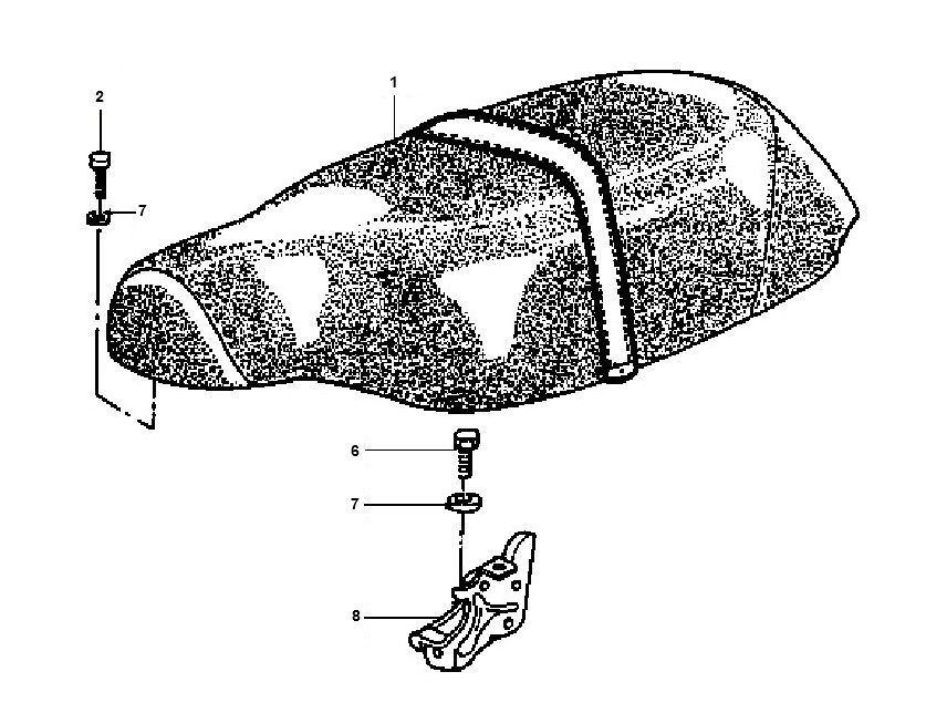 Sattel Piaggio Typhoon 98-2005 2-Takt