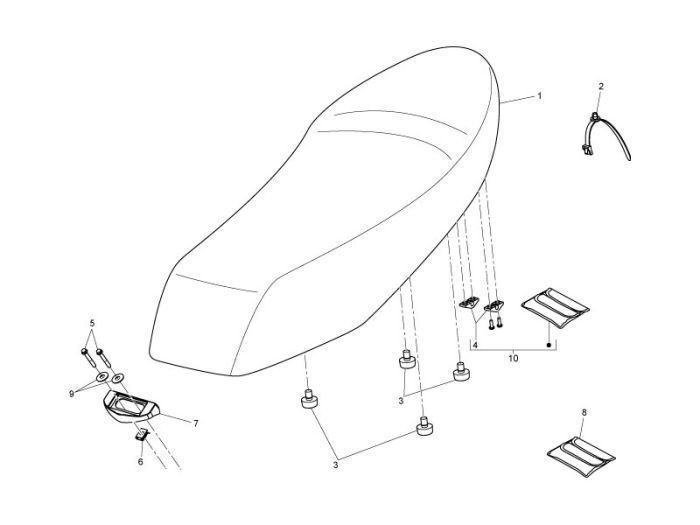 Sattel Piaggio Liberty 4-Takt
