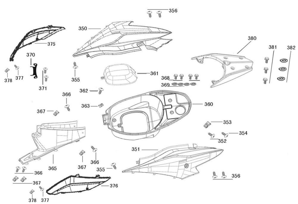 Seitliche hintere Abdeckung AGM R8 Titan