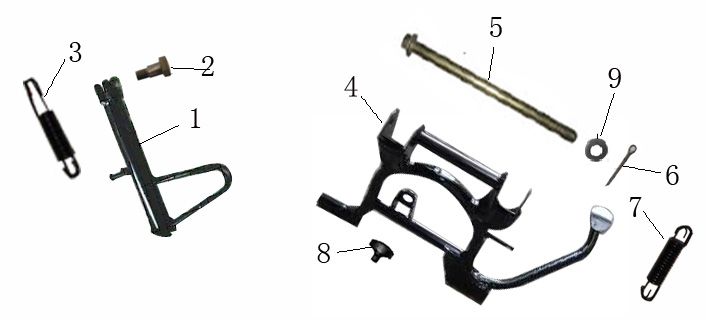 Seitenständer Turbho RG50 anthrazit