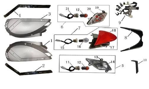 Seitenschutzträger China LX anthrazit