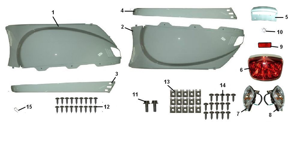 Seitenverkleidung Edwards Tomorrow VX50S 4-Takt