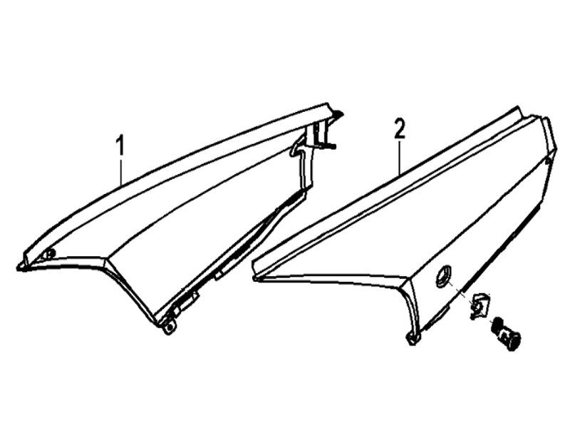 Seitenverkleidung Generic Xor schwarz 2006 2-Takt