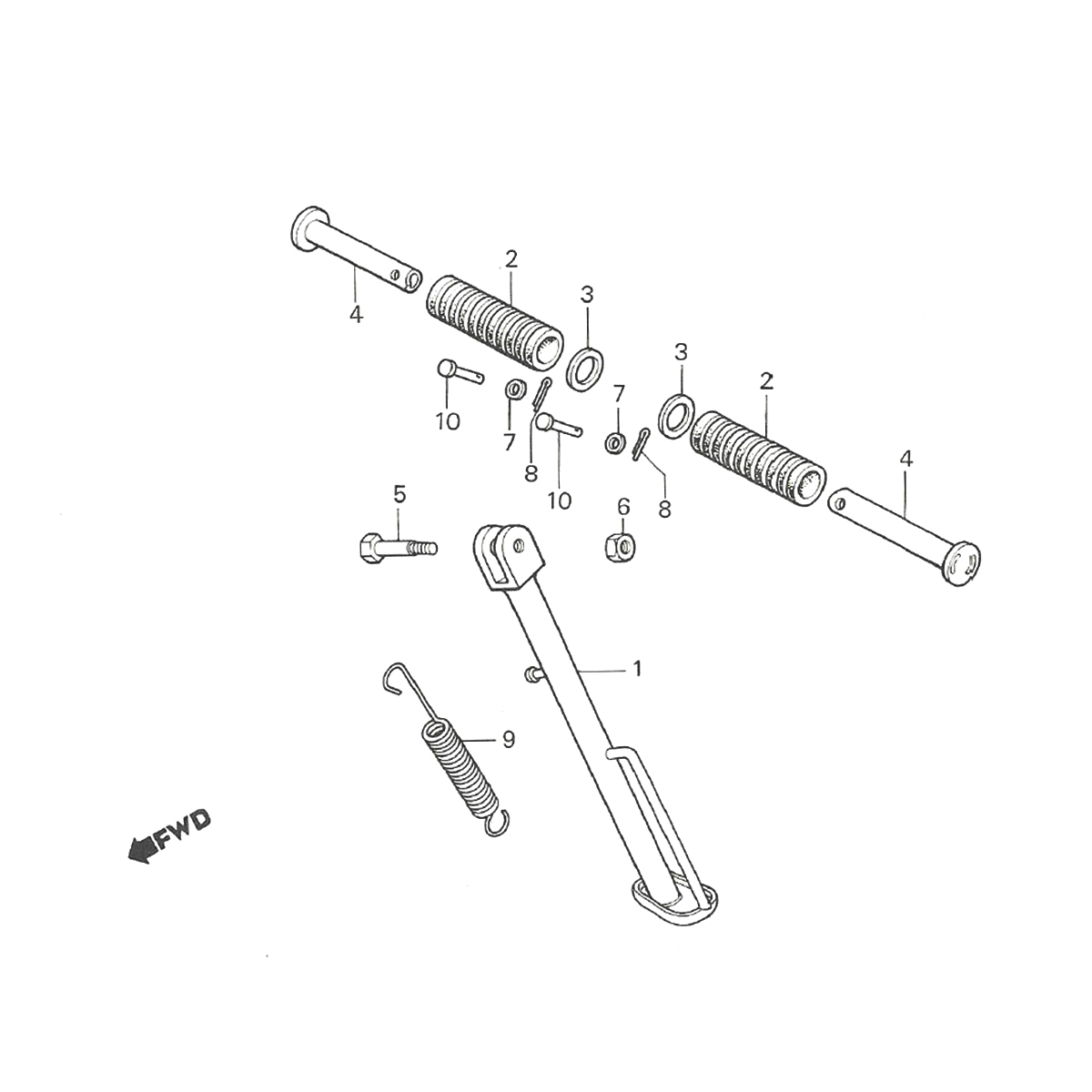 Honda MTX 50 Seitenständer