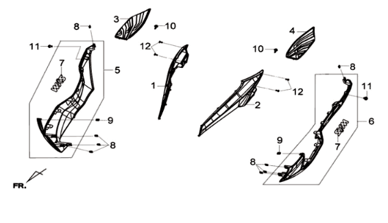 Beschichtung 2 Sym Joymax 125I ABS Silber (S-7S)