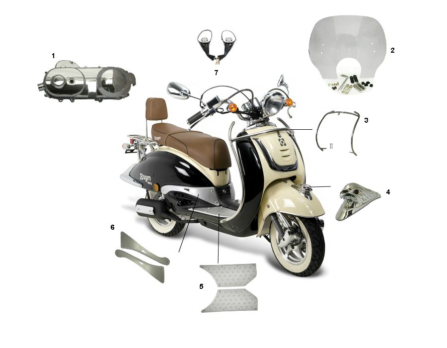 Zen Aurora Retro Zuhälter 4-Takt