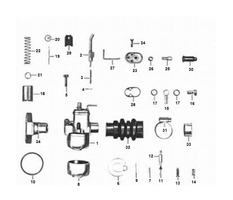 Zundapp Vergaser 4 beschleunigen neuen Typ