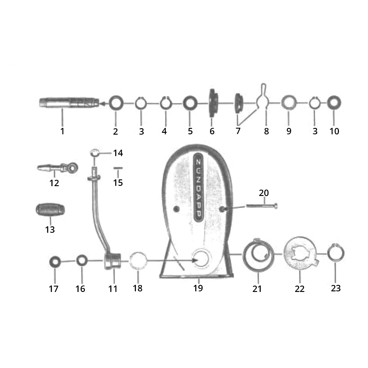 Kickstartergehäuse Zundapp GTS 50 517-40L5