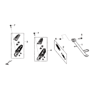 Hauptständer/Seitenständer Sym Joymax 300I ABS E3 2014-2016