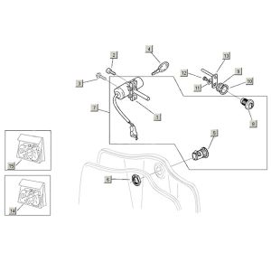 Zündschloss Aprilia Mojito Custom 2t (Piaggio-Motor) 2004 - 2010