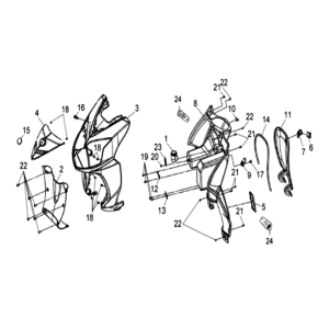 Scheinwerfer/Blinker Sym Symphony SR 50 Chestnut (LX17348)