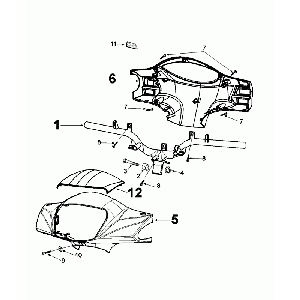 Lenkung Peugeot Tweet Evo Jet schwarz