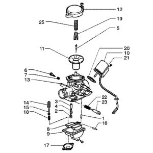 Vergaser Piaggio Liberty 4-Takt bis 2005