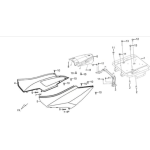 Sym X'PRO 125 Graue (GY7450U) Beschichtung