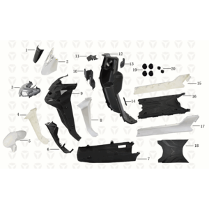 Yadea T9L Vorderteile/Fußplatte