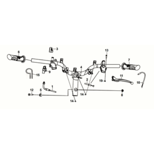 Kabel - Schalter - Griffversorgung Sym X-Pro 50 E5