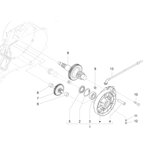 Getriebe Vespa Sprint 4-Takt 3-Ventil (Euro4 IGET)