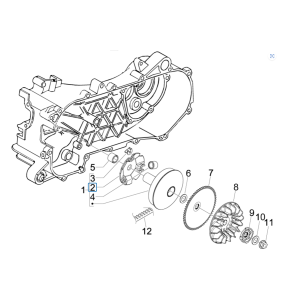 Variomatik Piaggio Zip 2000 2-Takt AC