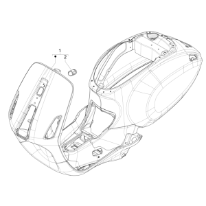 Fahrwerk/ Rahmen Vespa Sprint 4-Takt 3V (Euro4-Injektion IGET) grün metallisch 341/ A
