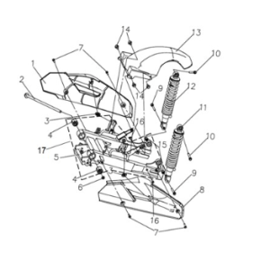 RR. Kissen - RR. Gabel - RR. Mudguard Sym E-Fiddle