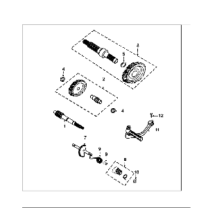 Antriebswellen - Kickstarter Peugeot Speedfight 4 4-Takt Blau/Schwarz
