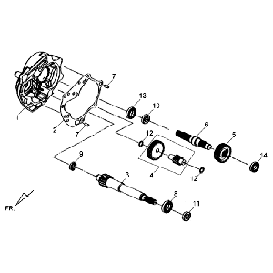 Antriebswellen Sym Allo (WH871) champagner